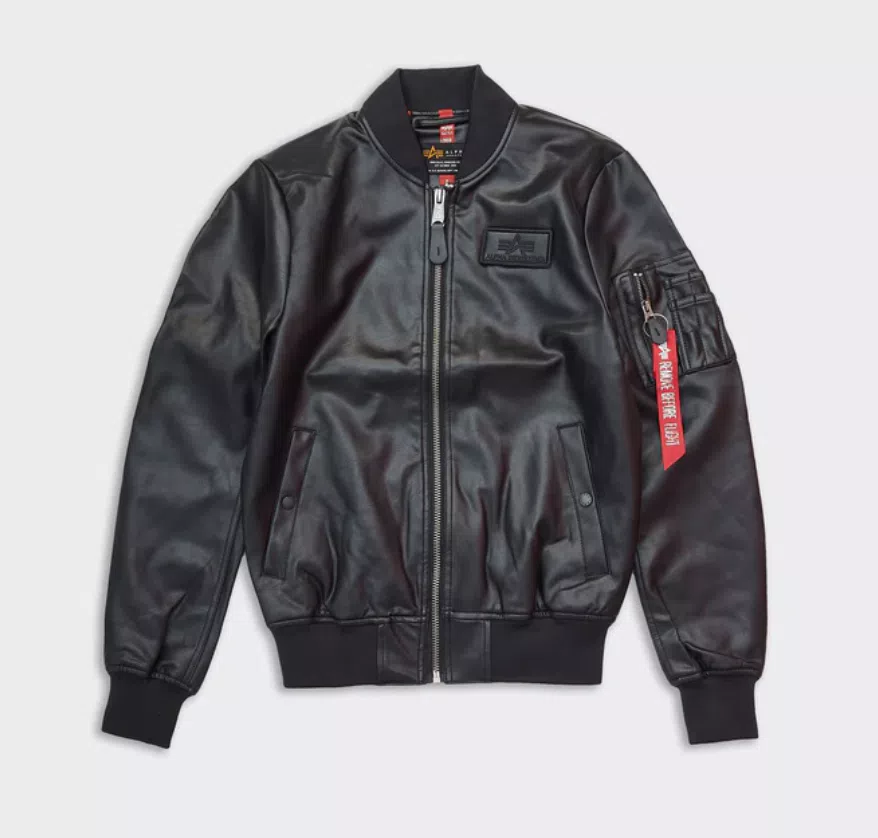 Bomber MA-1 VF In Pelle Nero