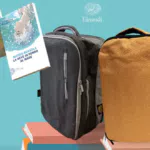 Una cabin bag in regalo con due libri Einaudi